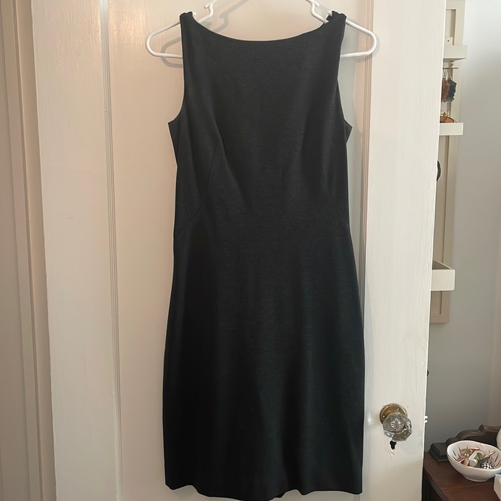 MM Lafleur Charcoal knit sheath dress